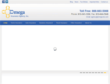 Tablet Screenshot of omega-ins.com